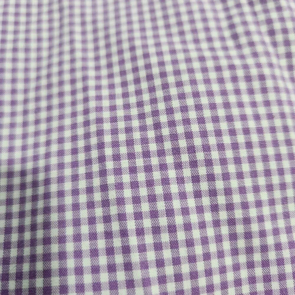 Lauren Ralph Lauren Shirt Men 16.5 Purple Check Classic Fit Non Iron Button Down